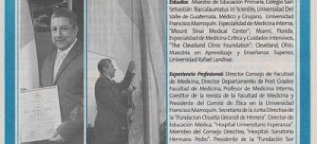 Banco Industrial reconoce a doctor Edgar López
